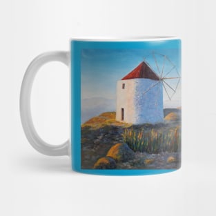 Traditional Windmill in Greece Mug